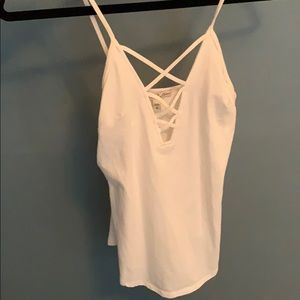 Express white tank top